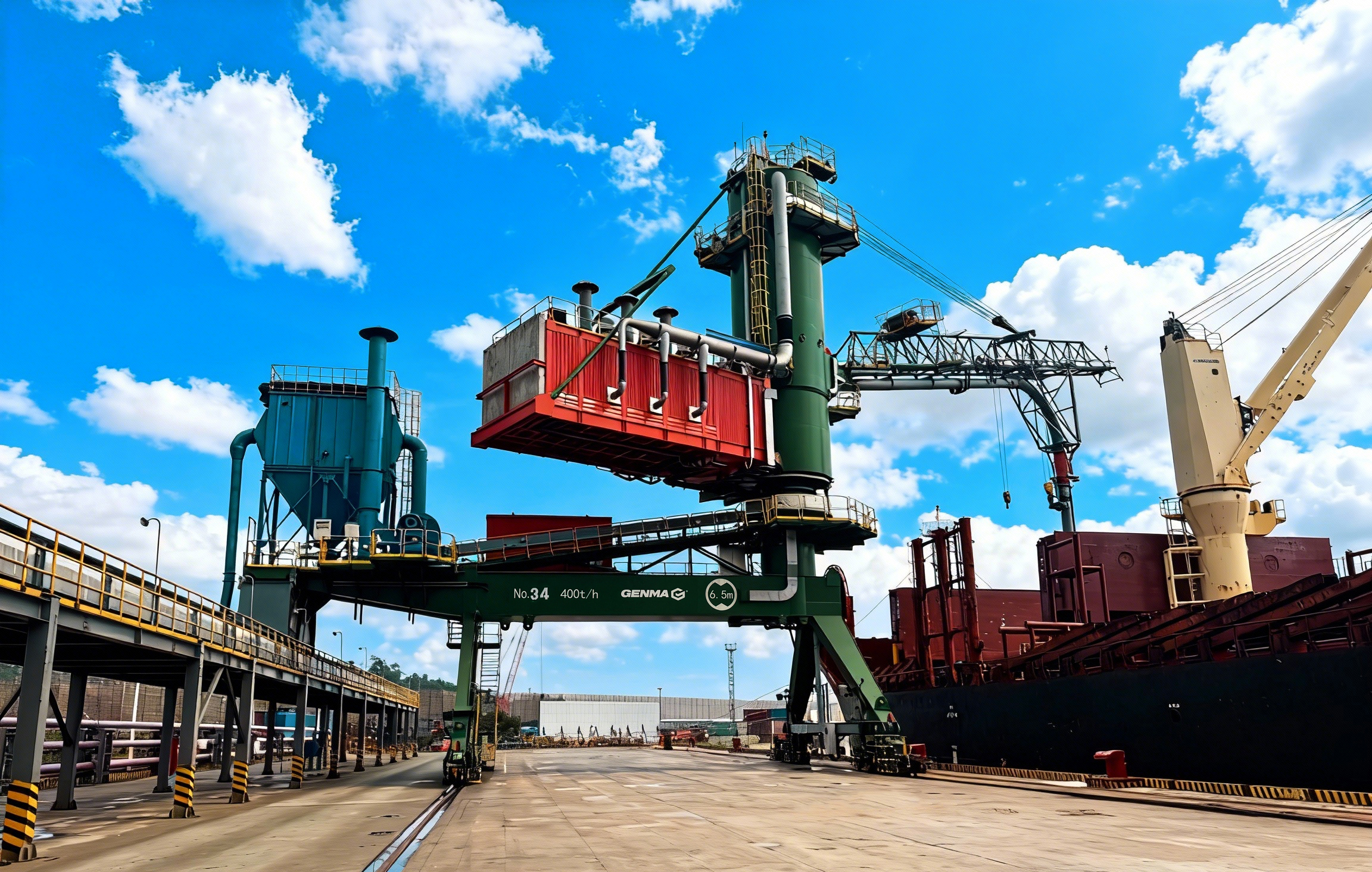 “GENMA给力！”客户锦旗诠释GENMA气力卸船机六个“真本事”(图3)